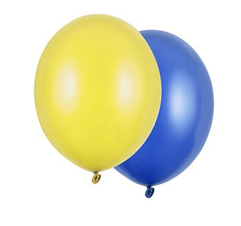 Ballonger 10-pack Gul/ blå pastell