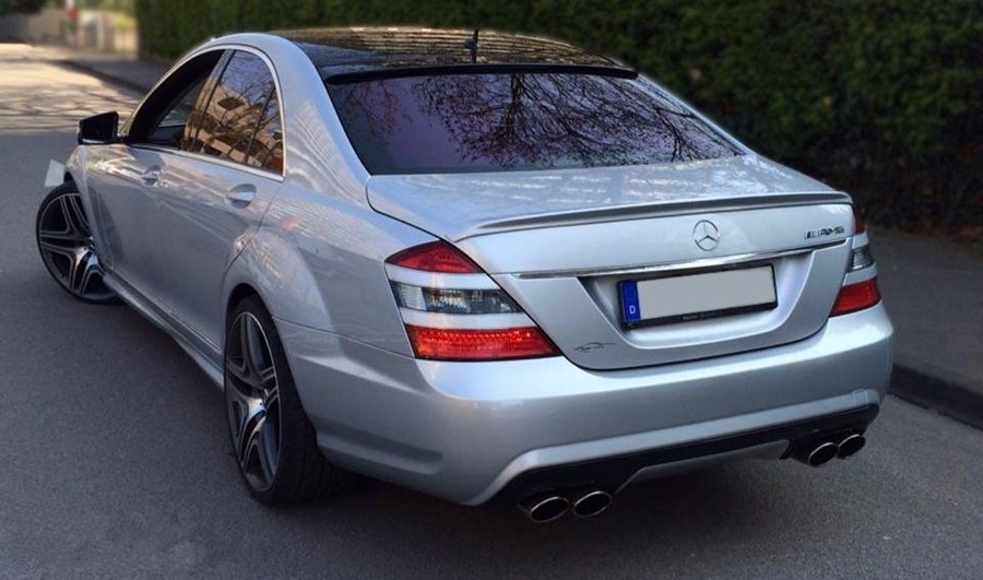 w221  AMGスポーツパッケージ ディフューザー CKM Car Design - 4. Diffusor + plate and pipes for S63/S65 or