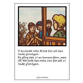 Poster Jan Stenmark "Nisse" 50x70 cm