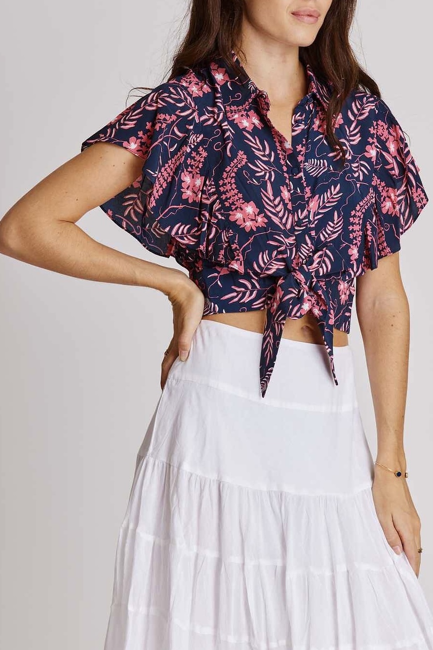 Derhy - Damgan Blouse Navy / Pink