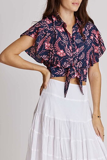 Derhy - Damgan Blouse Navy / Pink