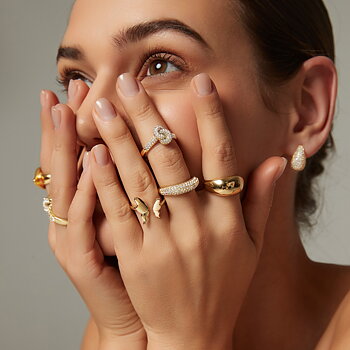 Rock Crystal ring, gold