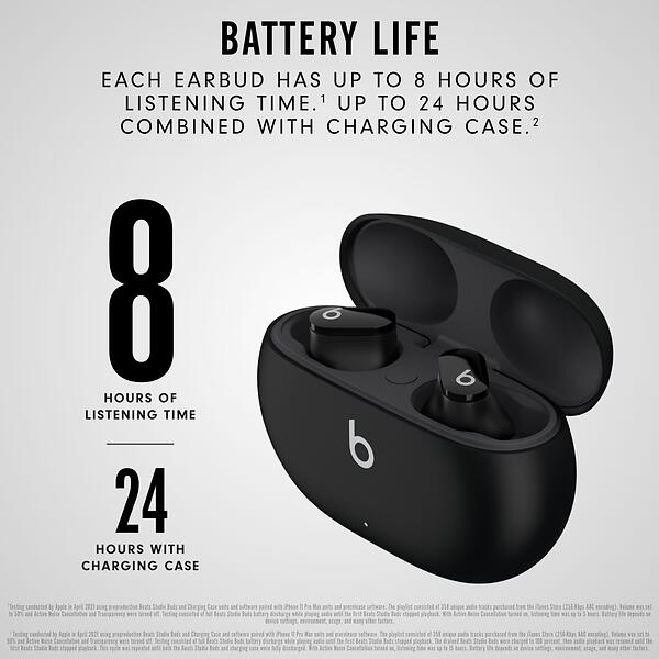 Original Beats by Dr. Dre Studio Buds Wireless - Svart - 4