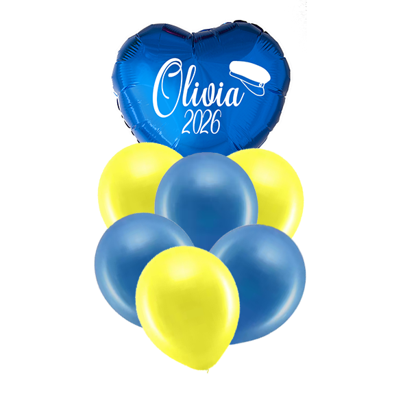 Ballongbukett med namn - Student  - 4
