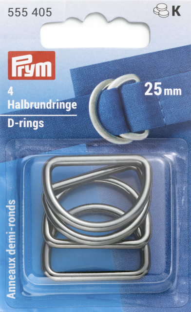 D-ringar - 4 pack - Gunmetal - Prym