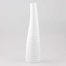 Stig Lindberg (Reptil 1953) White Slender Vase with Scale Relief 31 cm (2)