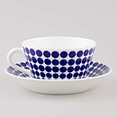 Stig Lindberg (Adam & Eva 1959) Adam Teacup with Blue Dot Pattern 12 cm  [Sample Images]