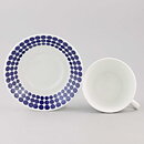Stig Lindberg (Adam & Eva 1959) Adam Teacup with Blue Dot Pattern 12 cm  [Sample Images]