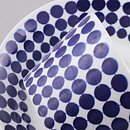 Stig Lindberg (Adam & Eva 1959) Adam Teacup with Blue Dot Pattern 12 cm  [Sample Images]