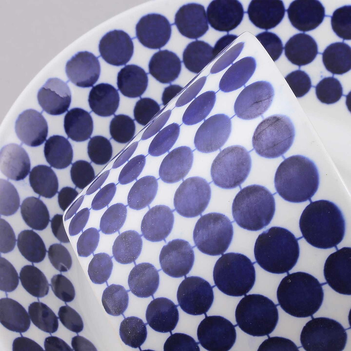 Stig Lindberg (Adam & Eva 1959) Adam Teacup with Blue Dot Pattern 12 cm  [Sample Images]