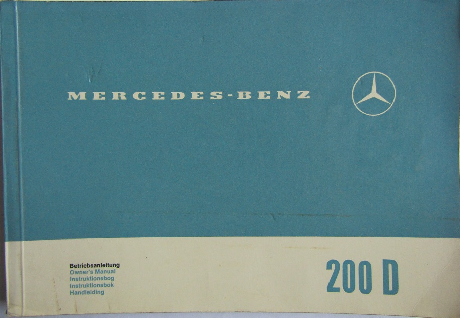 1966 Mercedes-Benz 220 D Instruktionsbok