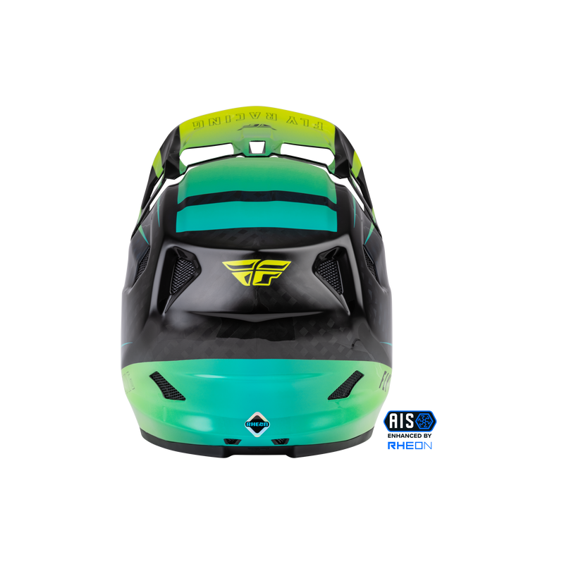 Fly Werx-R 2022 L.E. Helmet Hi-Vis/Teal Carbon - 3