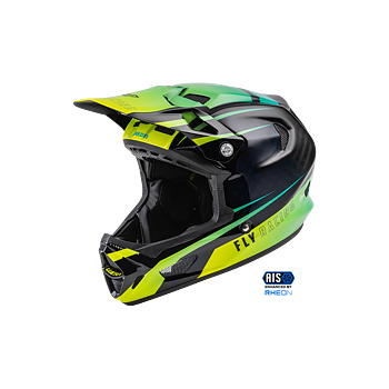 Fly Werx-R 2022 L.E. Helmet Hi-Vis/Teal Carbon