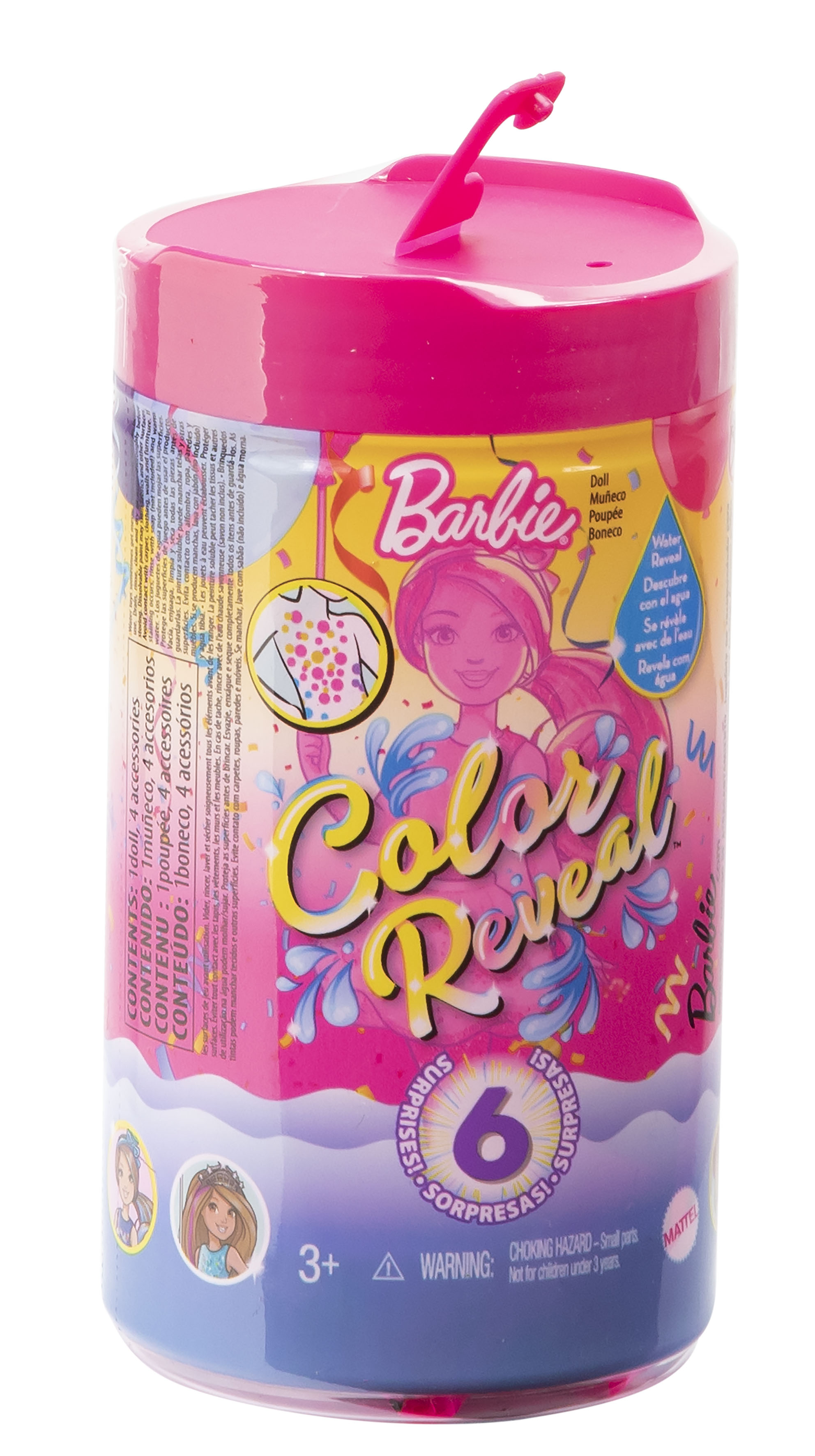 barbie color reveal paint can gift set