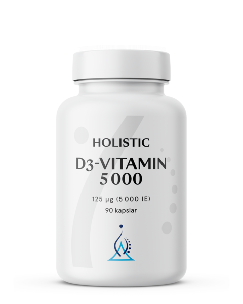 Holistic D3-Vitamin 5000IU 90 Kapslar