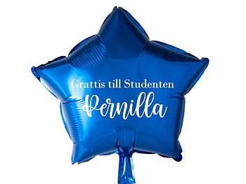 Personlig ballong Grattis till studenten med namn