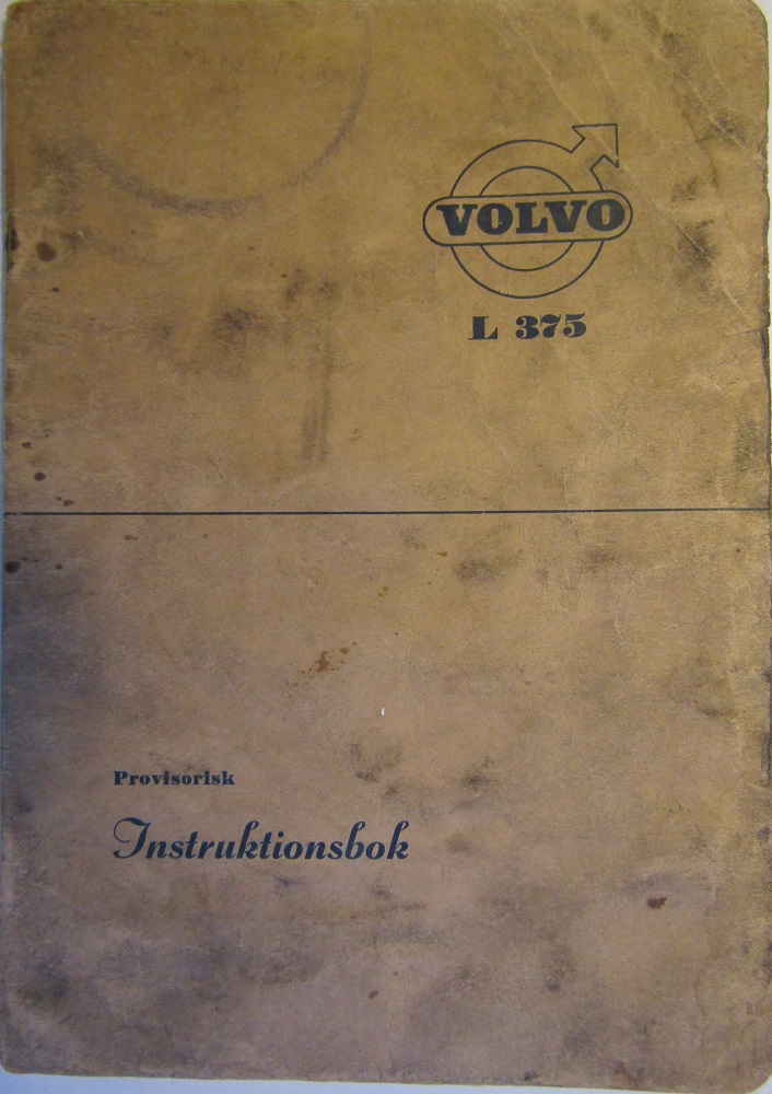 1955 Volvo L 375 Instruktionsbok 7-55