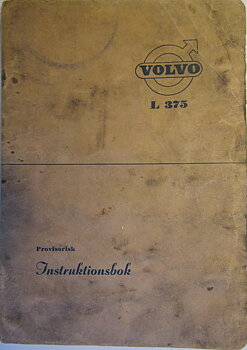 1955 Volvo L 375 Instruktionsbok 7-55