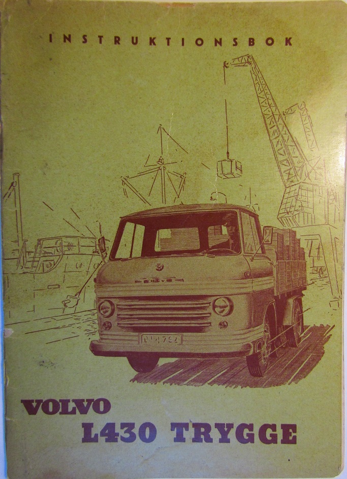 1958 Volvo L430 Trygge Instruktionsbok 5-58