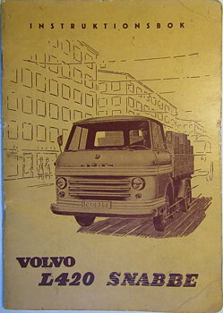 1962 Volvo L420 Snabbe Instruktionsbok 10-62