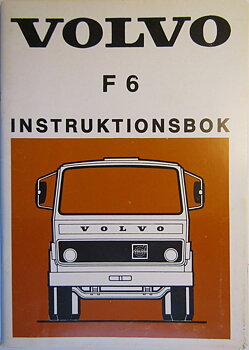 1976 Volvo F 6 Instruktionsbok 3-76