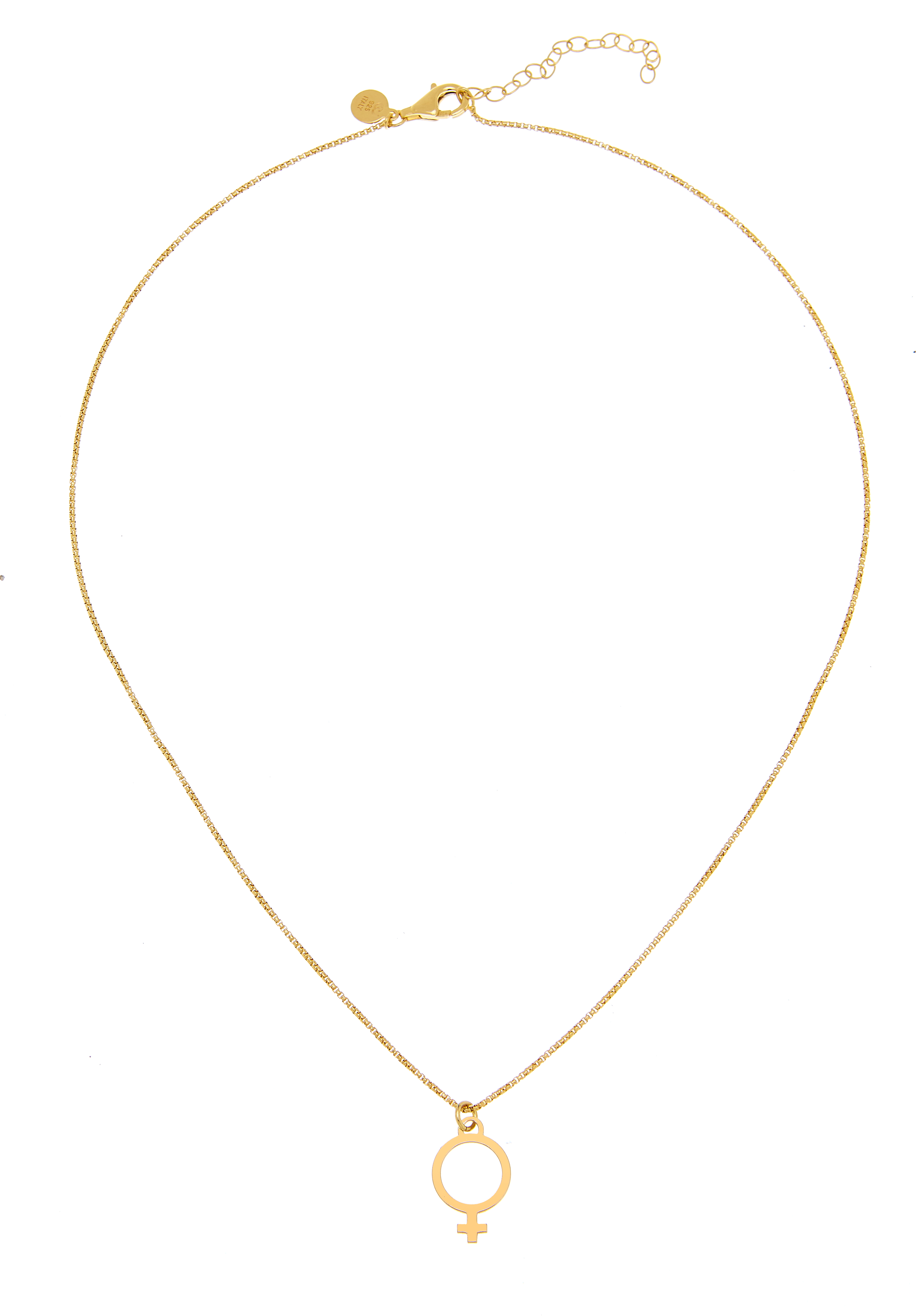 Letters Venus pendant neck 42-47 gold