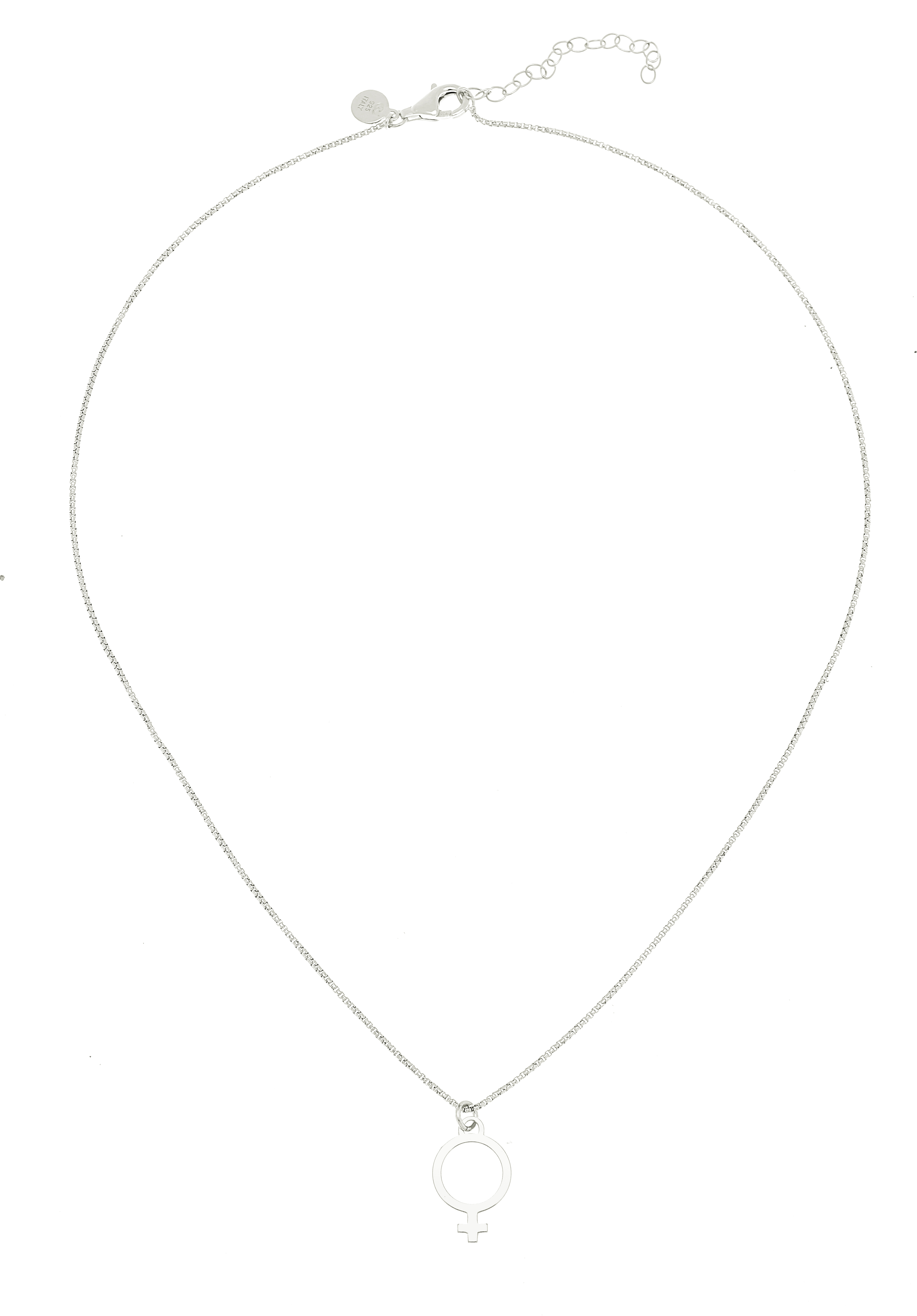 Letters Venus big pendant neck 55-60 silver