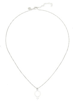 Letters Venus big pendant neck 55-60 silver