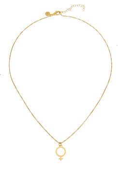 Letters Venus big pendant neck 55-60 gold