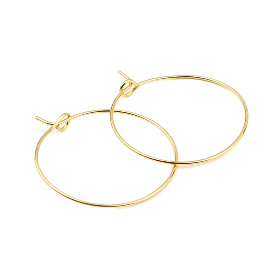 Earrings-Creole 30mm, Gold