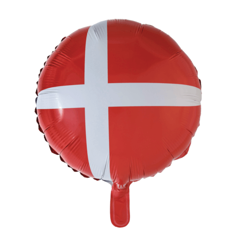 Folieballong Danmark flagga