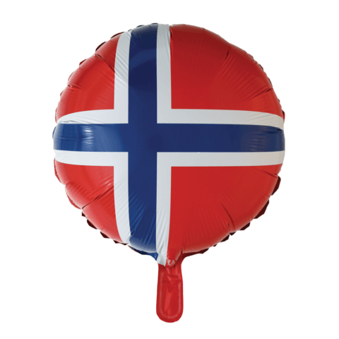Folieballong Norge flagga