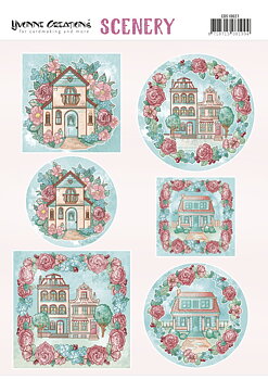 Yvonne Creations Push Out Scenery -  Houses