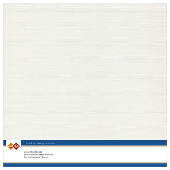 Card Deco Linen - Light grey 10-p