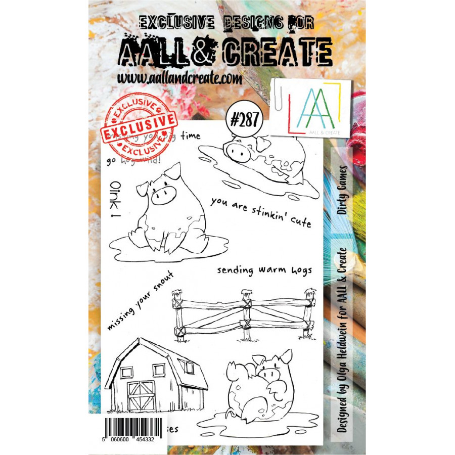 AALL and Create Stamp Set #287 Dirty games - Scrapkammaren