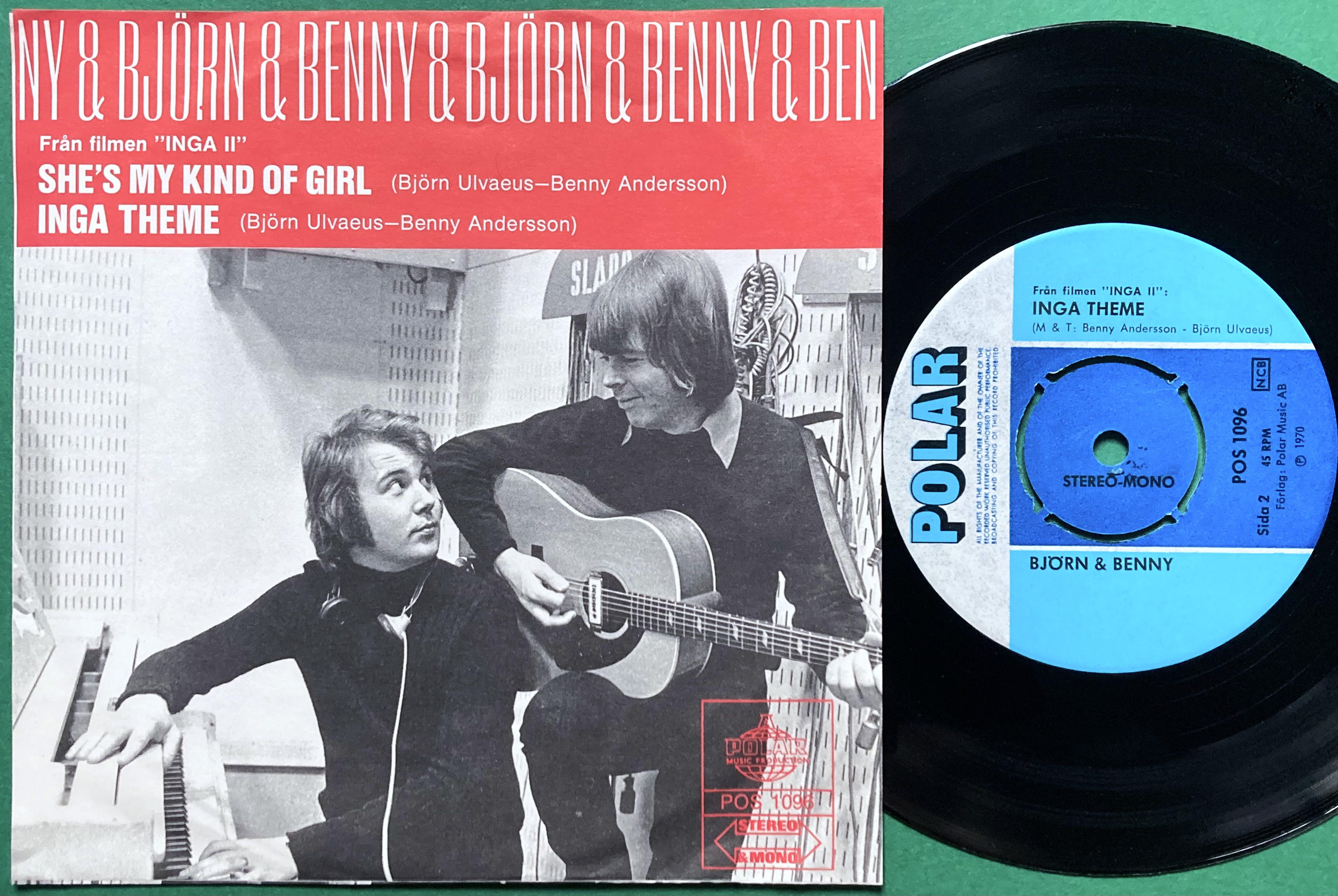 BJÖRN & BENNY (ABBA) - She´s my kind of girl Swe PS 1970 - 2