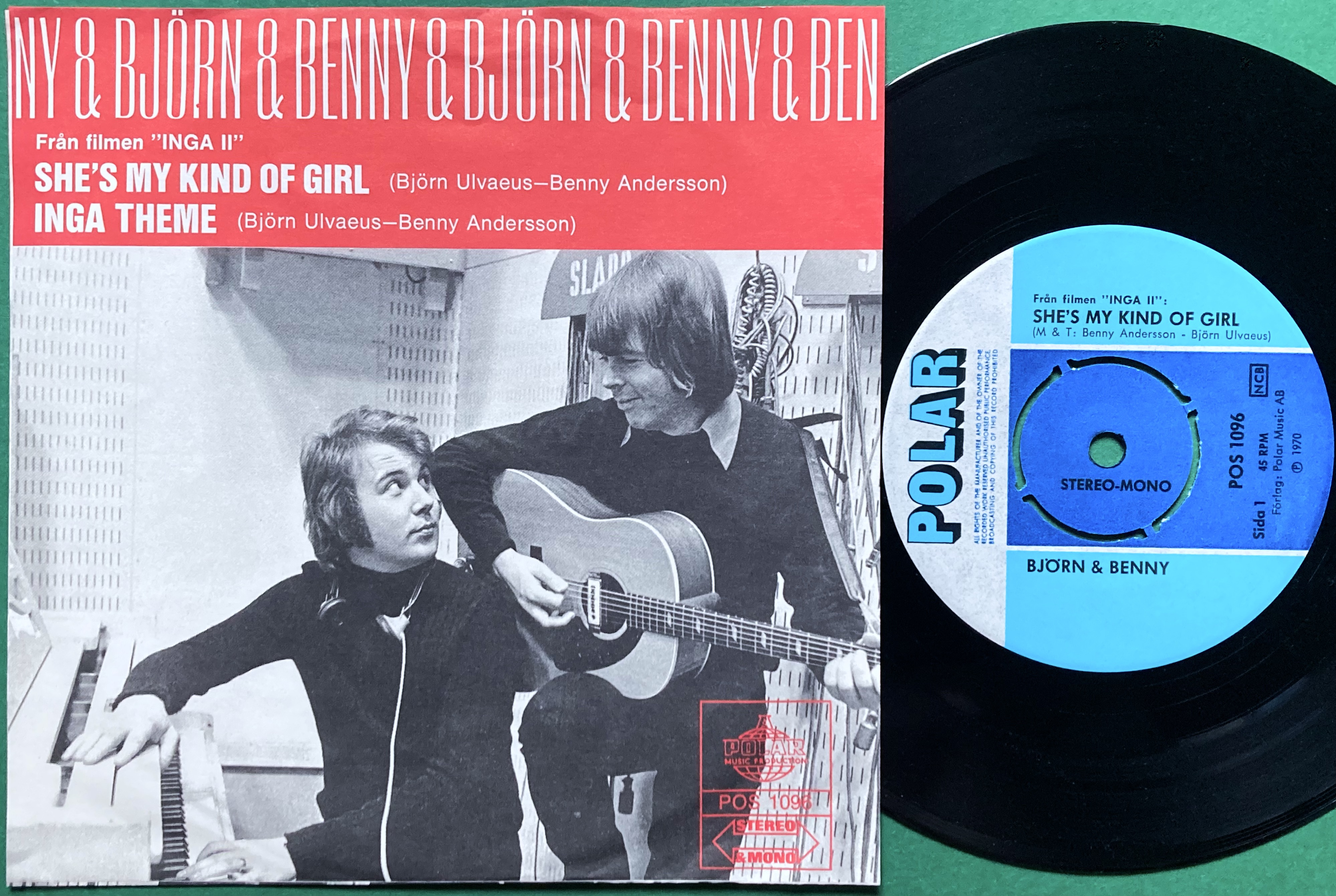 BJÖRN & BENNY (ABBA) - She´s my kind of girl Swe PS 1970