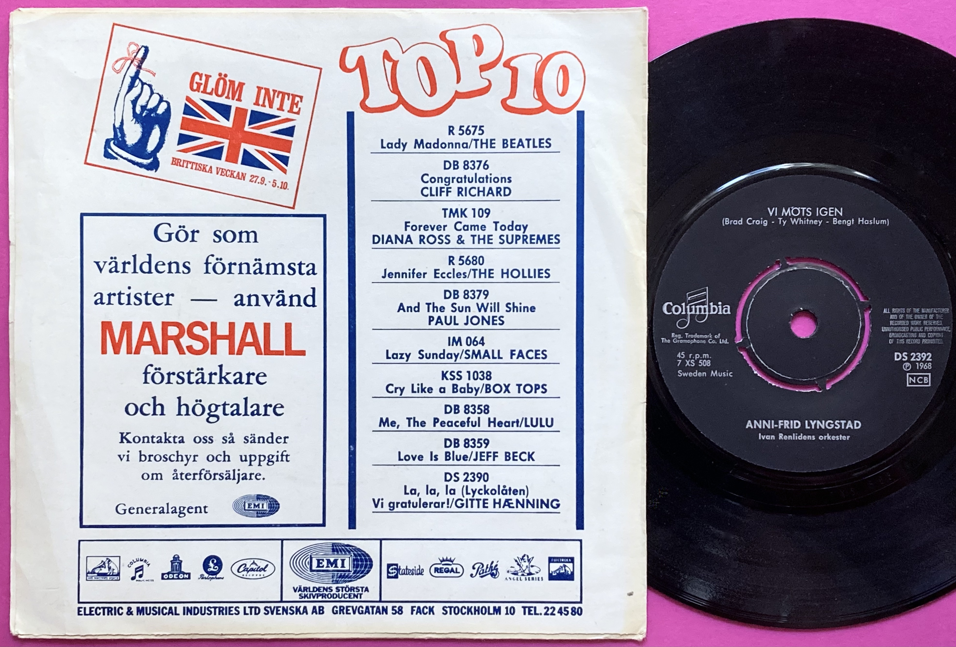 ANNI-FRID LYNGSTAD - Simsalabim Swe PS 1968 - 2