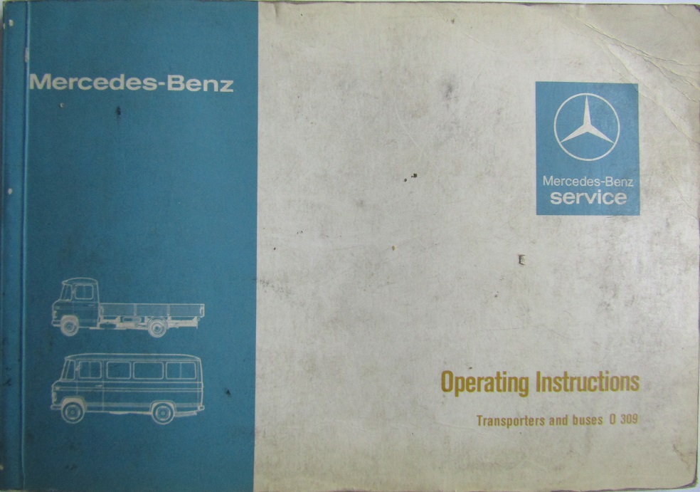 1979 Mercedes-Benz O 309 Instruktionsbok