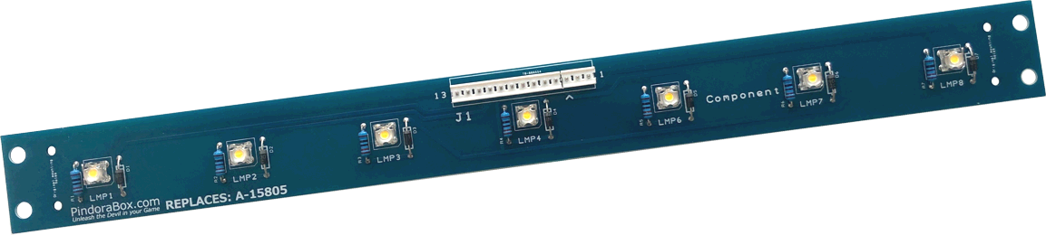 Dr. Who 7 Lamp Board Assy - A-15805 - 2