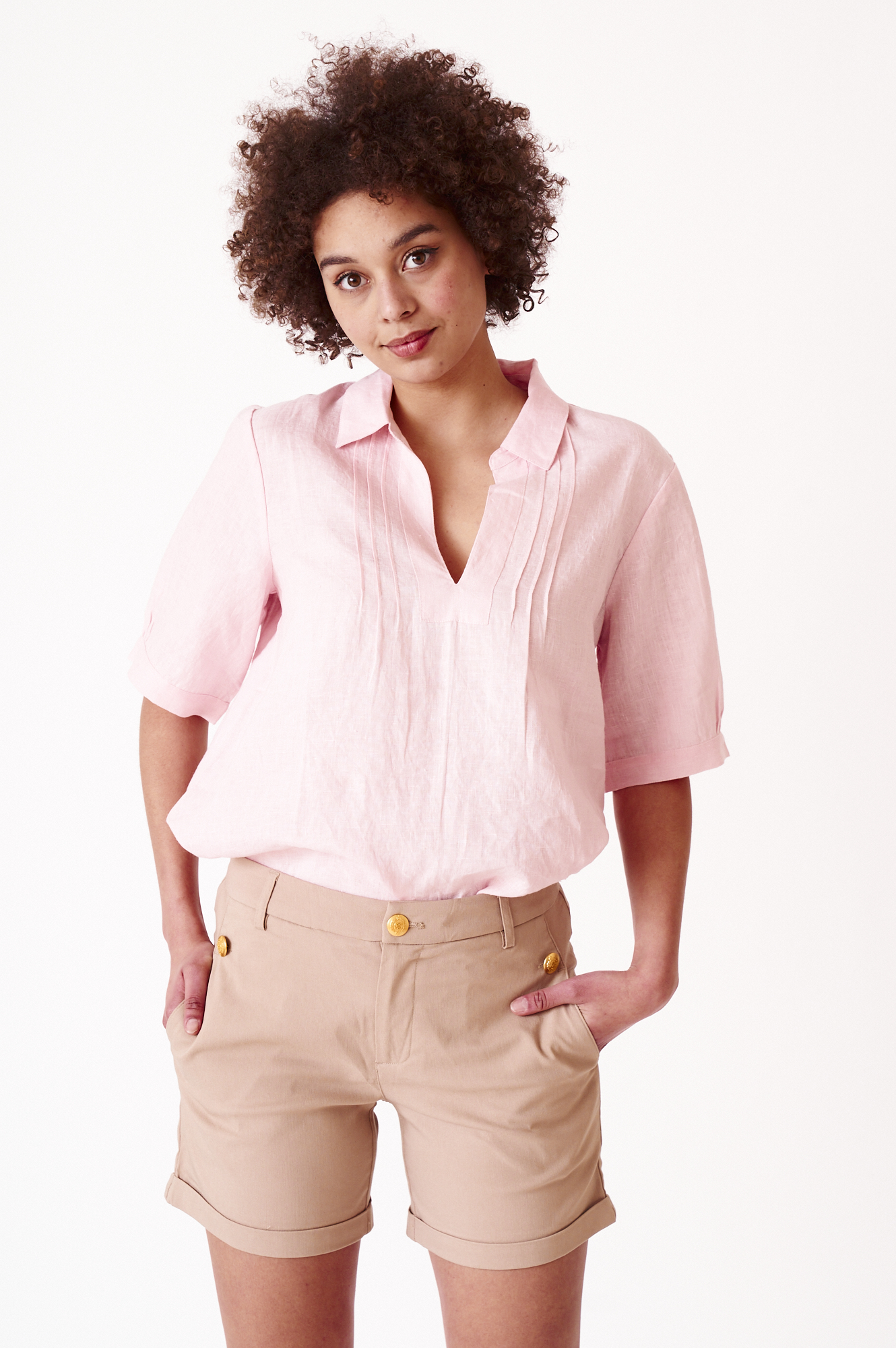 Eveleen shorts  almond - 5