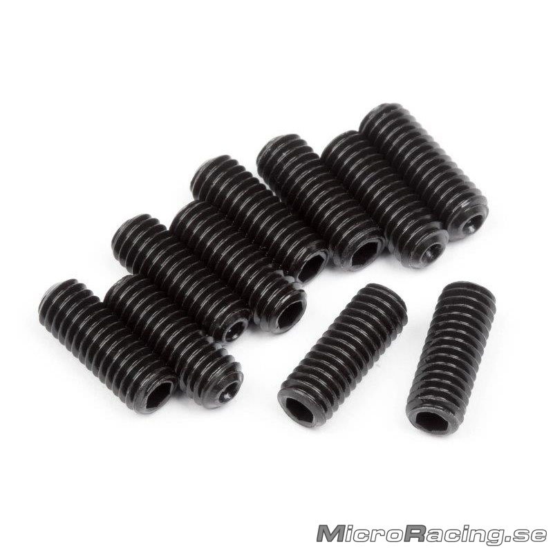 DEAL* HB RACING - M3x8mm Set Screws, 10pcs