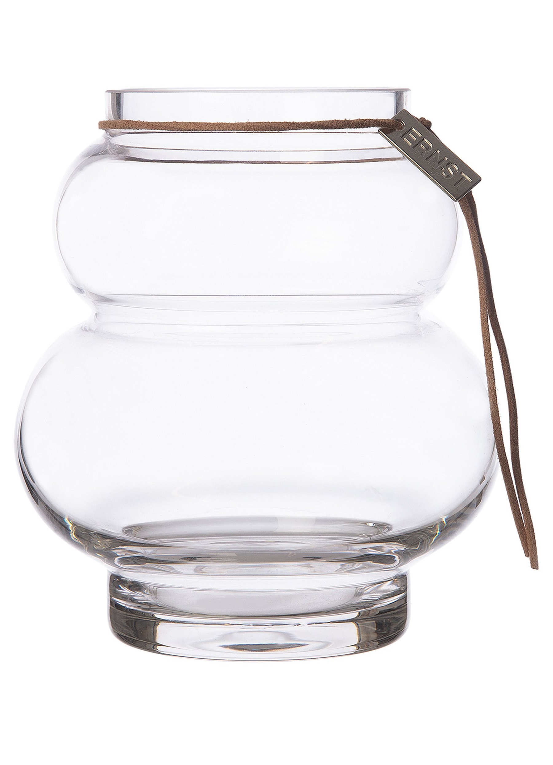 Ernst - Vas - Ljuslykta - Glas - Kurvig - 14 cm - 2