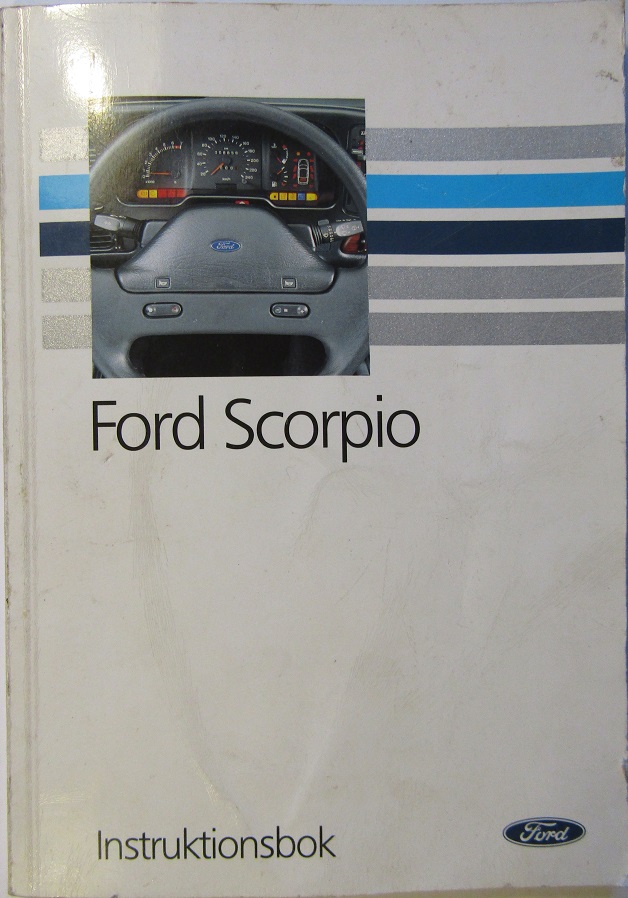 1990 Ford Scorpio Instruktionsbok 11/89