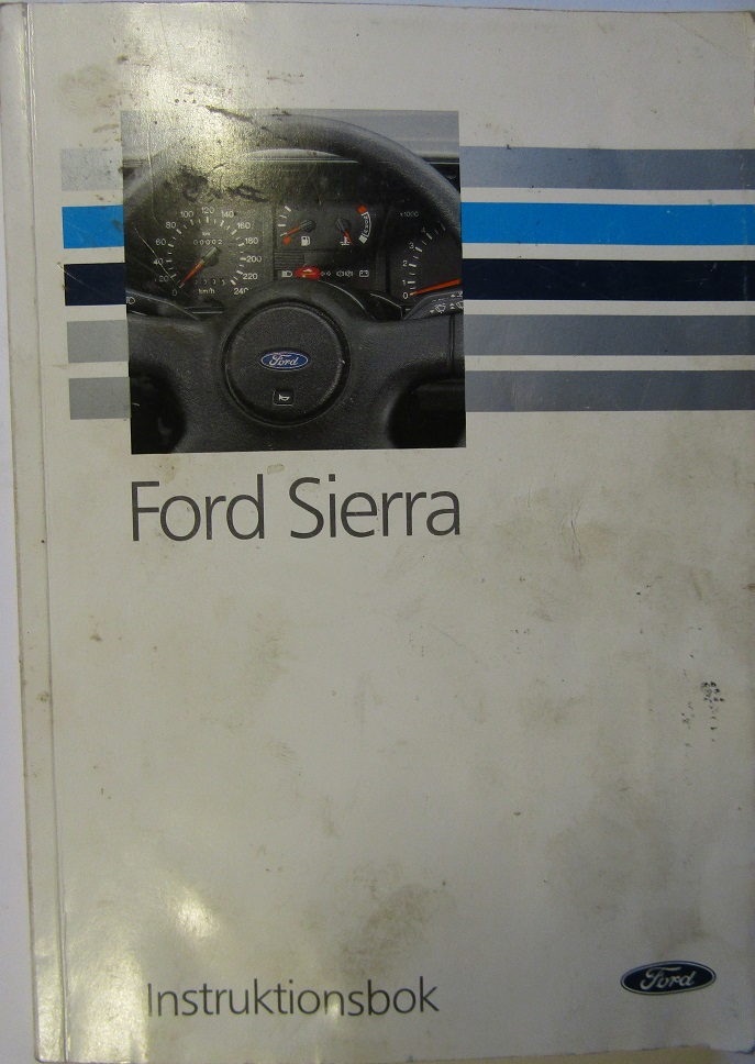 1992 Ford Sierra Instruktionsbok 6/91