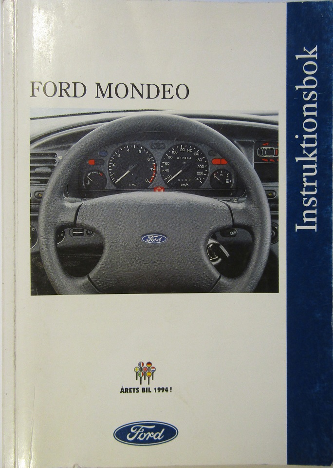 1994 Ford Mondeo Instruktionsbok 1/94
