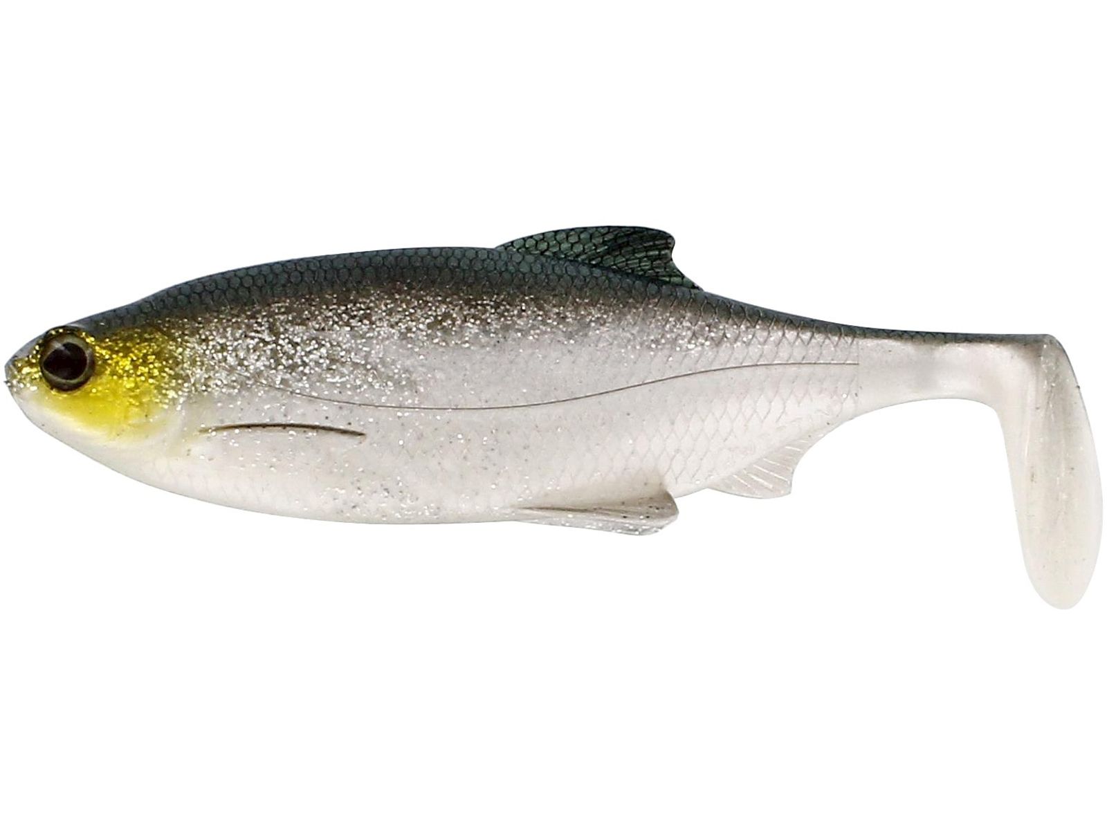 westin Ricky the Roach Shadtail är en realistiskt gäddjigg på 14cm. Med sin breda paddel och lunkande gång har den fångat många stora gäddor. headlight