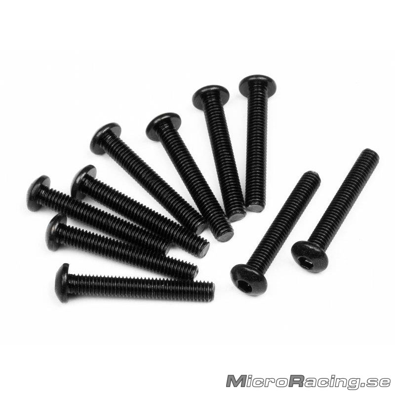 DEAL* HB RACING - M4x20mm, Button Head Screws, Hex, 10pcs