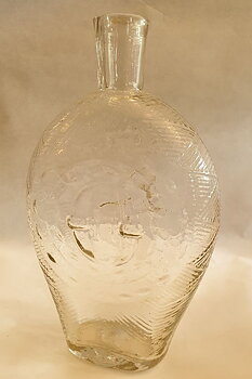 Hunting flask antique King Oscar II