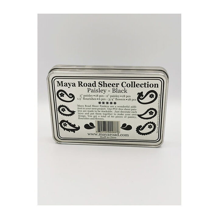 MR Sheer Collection - Paisley Black